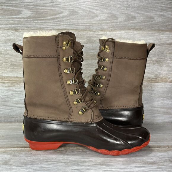 Sperry X Women’s JCrew Top-Sider Tall Shearwater Boots Size 10 M - Picture 10 of 12